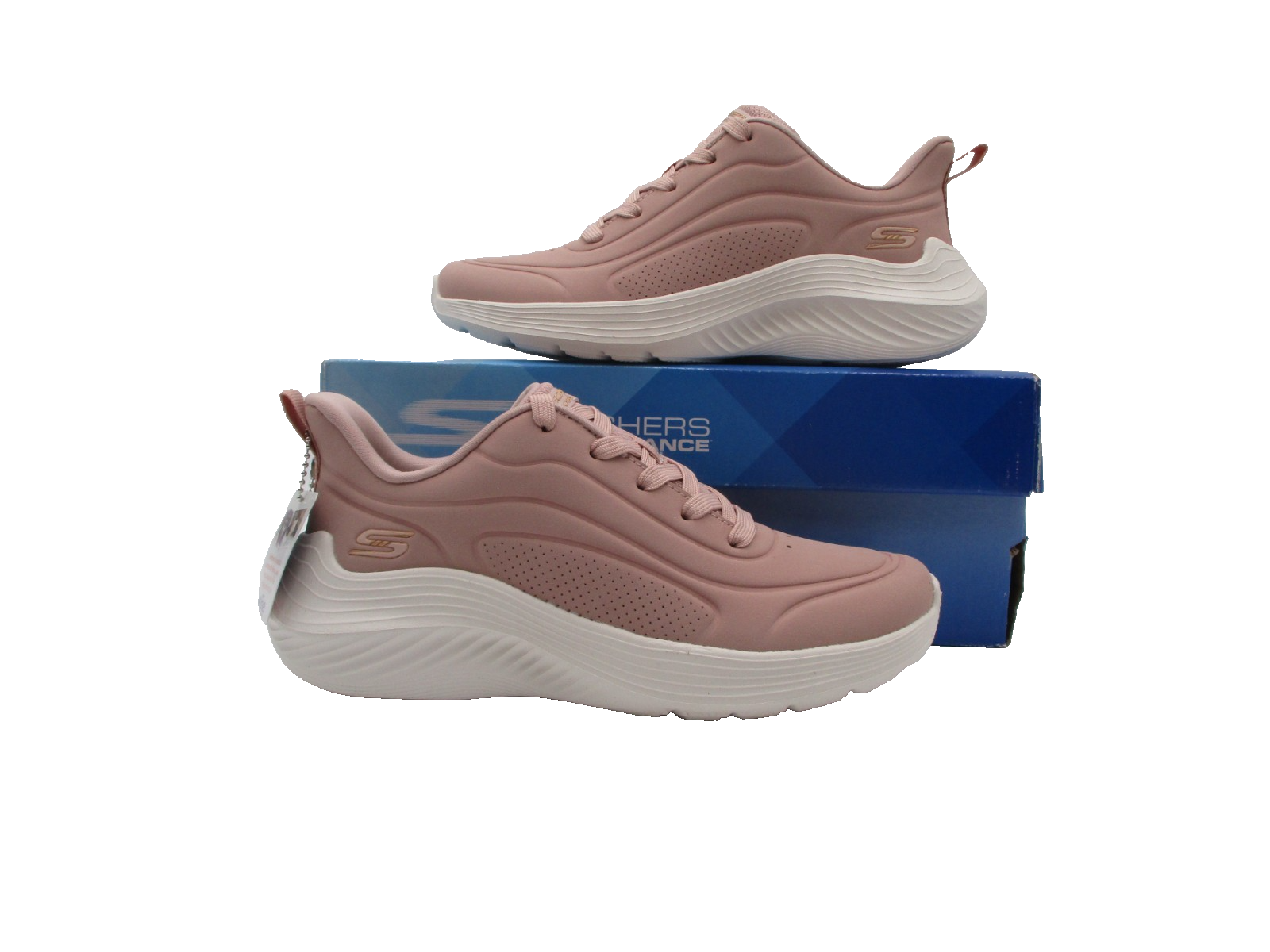Skechers Bobs Squad Waves Blush Pink Women’s Sneakers Size 5.5 – Memory Foam0