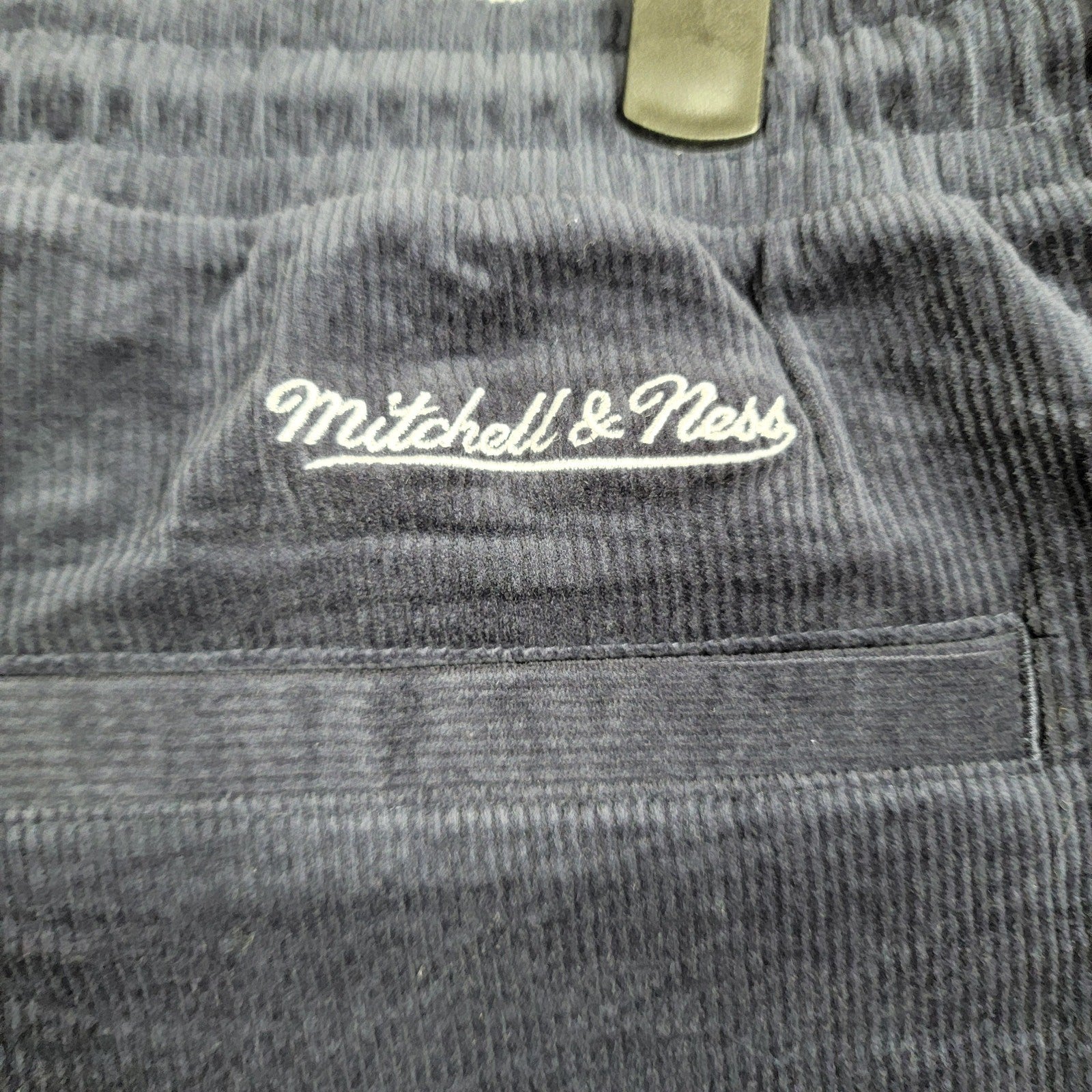 Mitchell & Ness Lakers Comet Shorts Midnight Navy Corduroy XL New