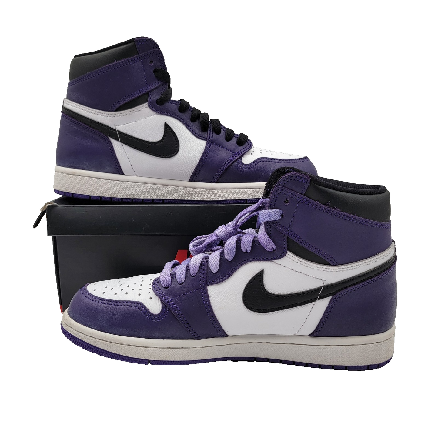Air Jordan 1 Retro High OG Court Purple 2.0 555088-500 Men's 8 OG All Preowned1