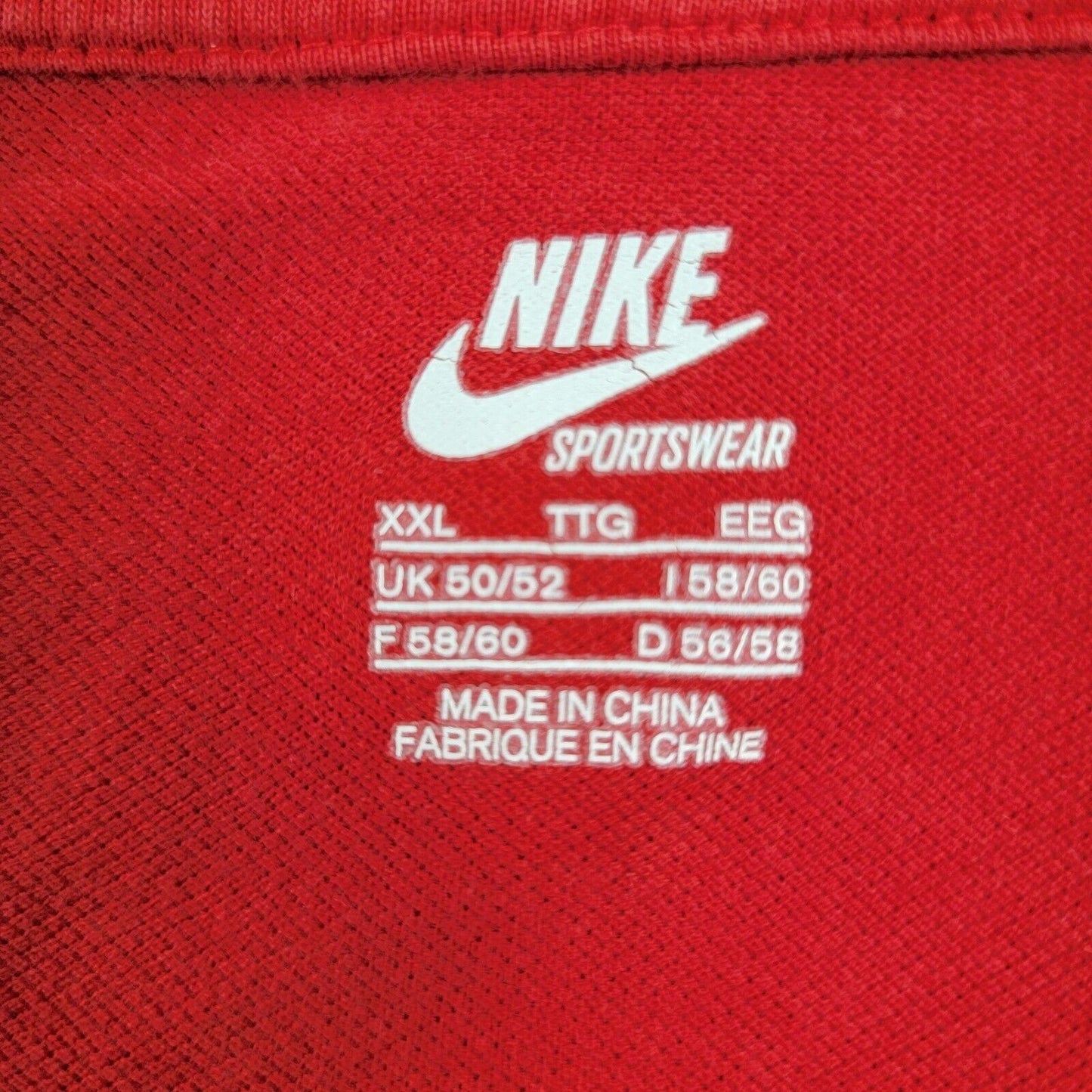 Nike Polo Men's TShirt Athletic Red 370367612 2XL