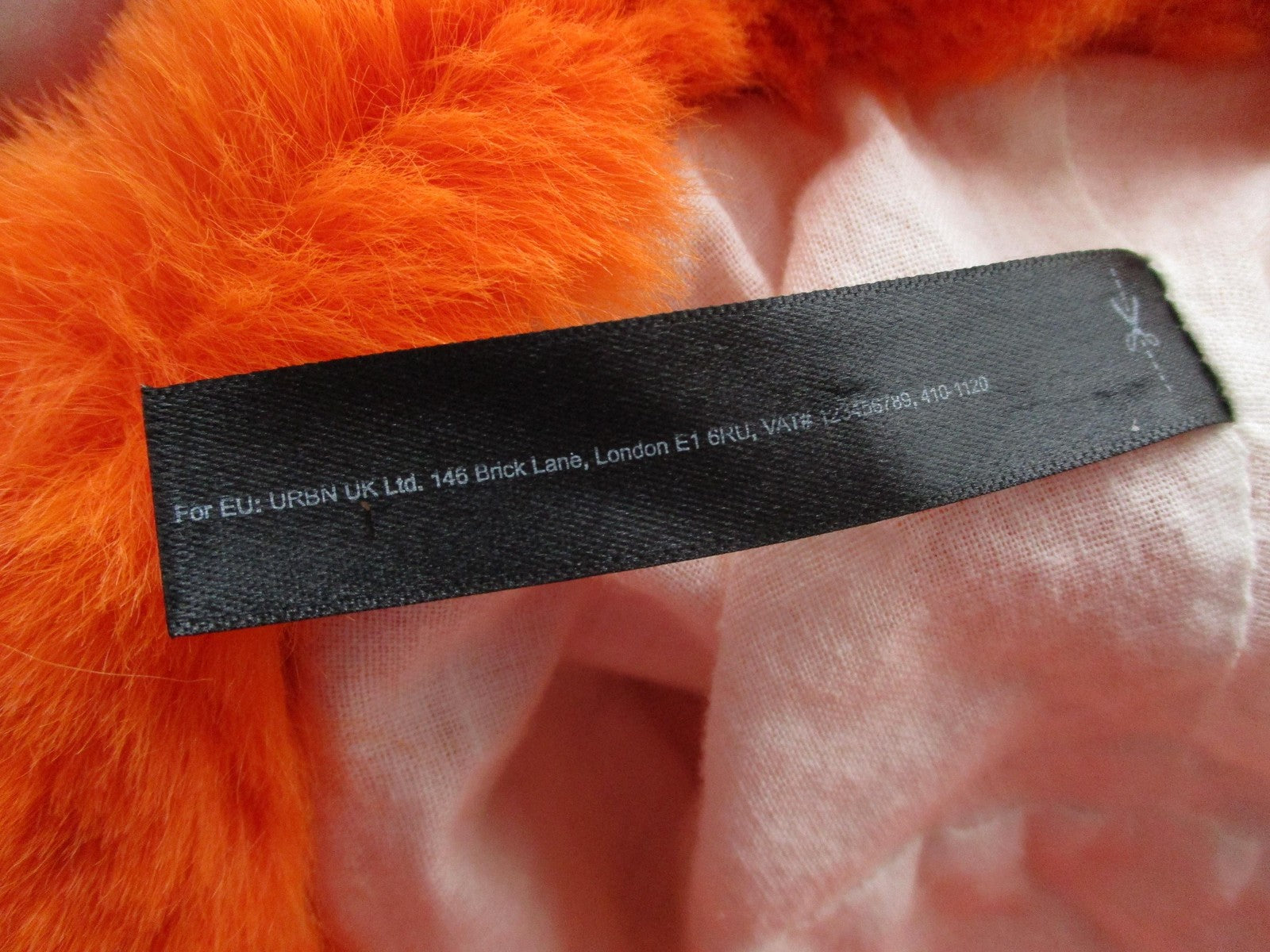 Faux Fur Hat Bucket Fuzzy Orange Soft Fleece Lined Warm Winter One Size Pimpin4