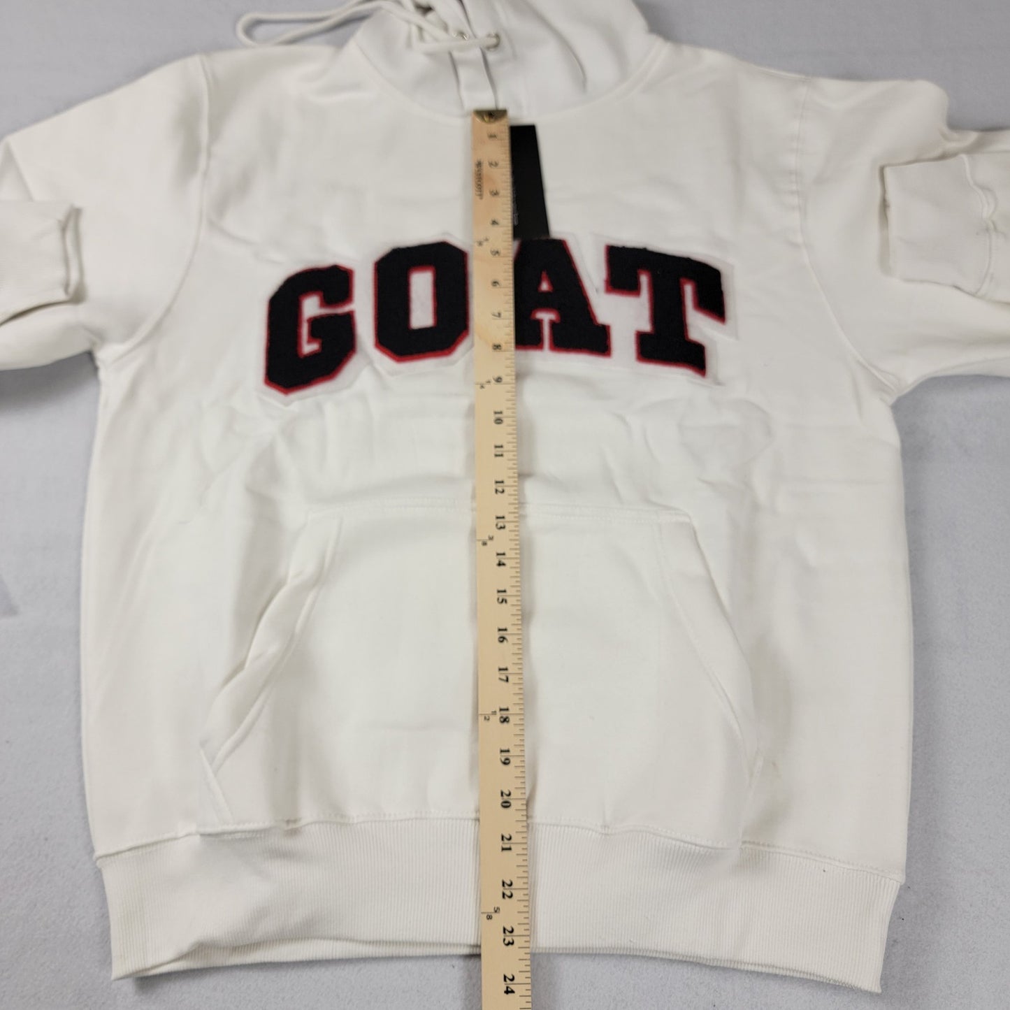 SneakGallery GOAT Short Sleeve Hoodie Jogger Sweat Suit Set Mens M White NWT 6696