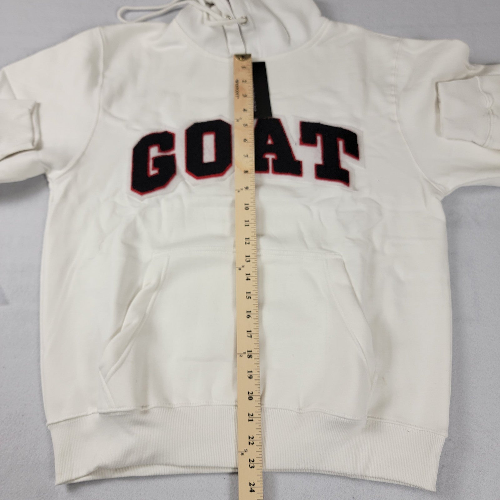 SneakGallery GOAT Short Sleeve Hoodie Jogger Sweat Suit Set Mens M White NWT 6696