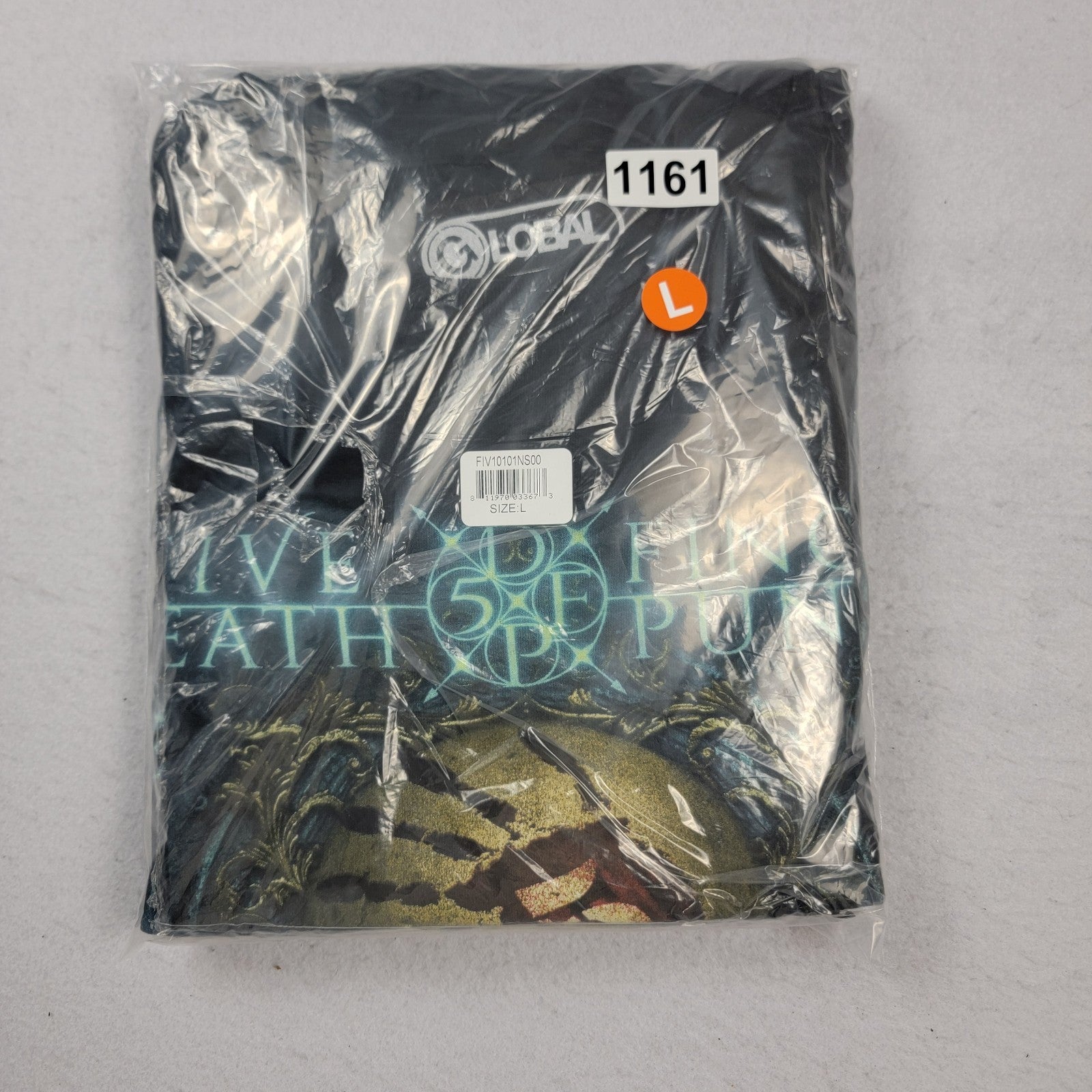 Five Finger Death Punch Skull Graphic Band Tee Shirt Black Size Large L