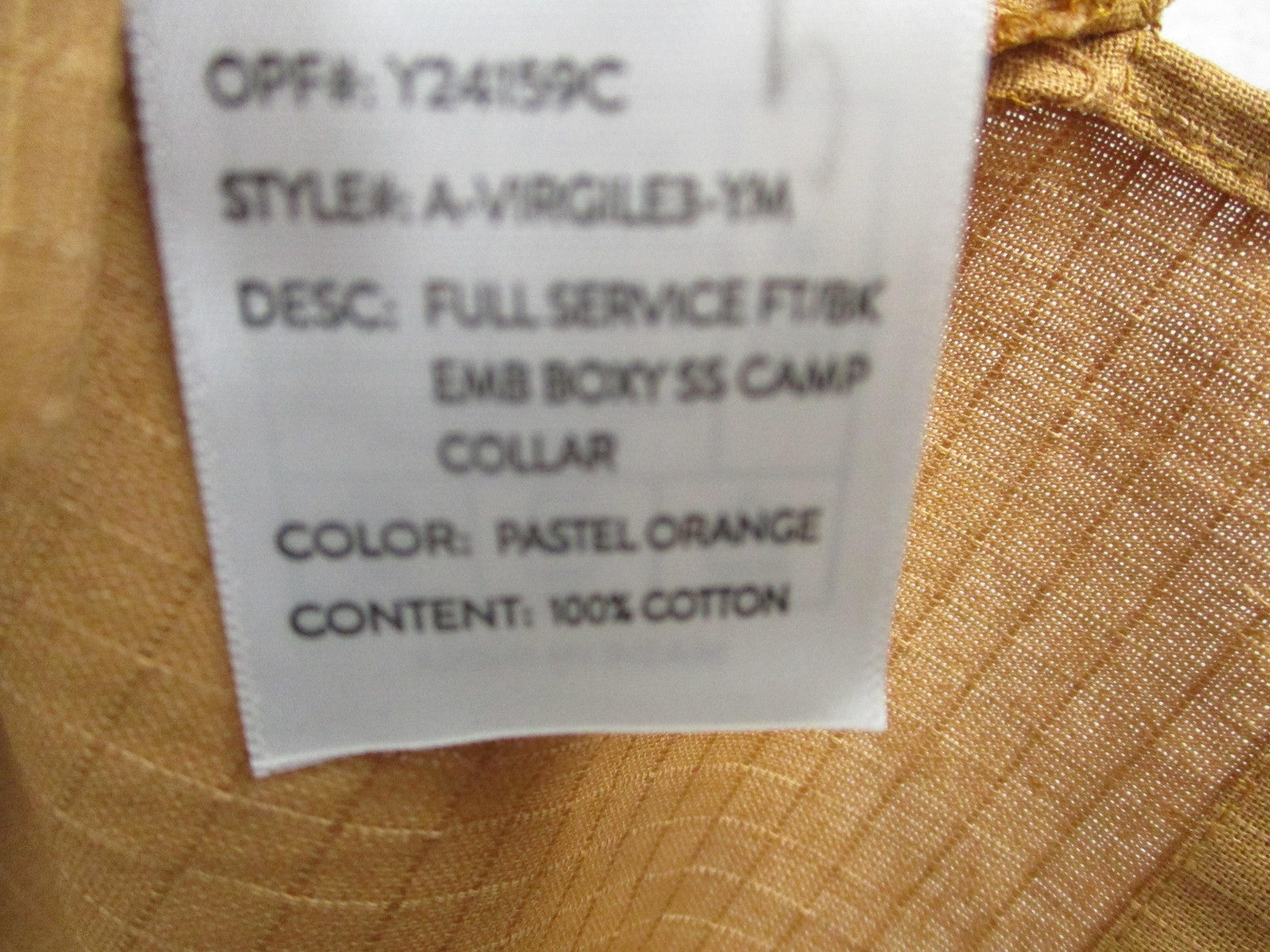 Lark & Owl Shirt Mens Large Orange Full Service Speed Shop AVIRGILE3YM