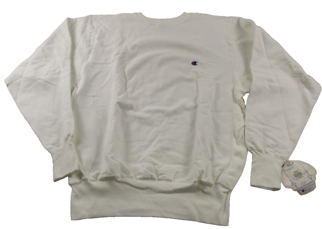 Champion Reverse Weave Crewneck Sweatshirt Vintage 1990s White XXL NWT Made USA0