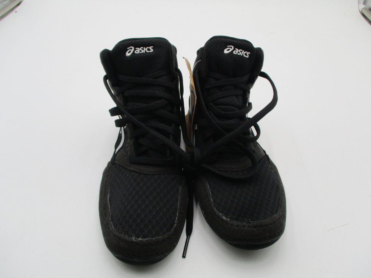 ASICS Snapdown Shoes Kids Size 3 Black High Top Wrestling Sneakers 1084A014 New4