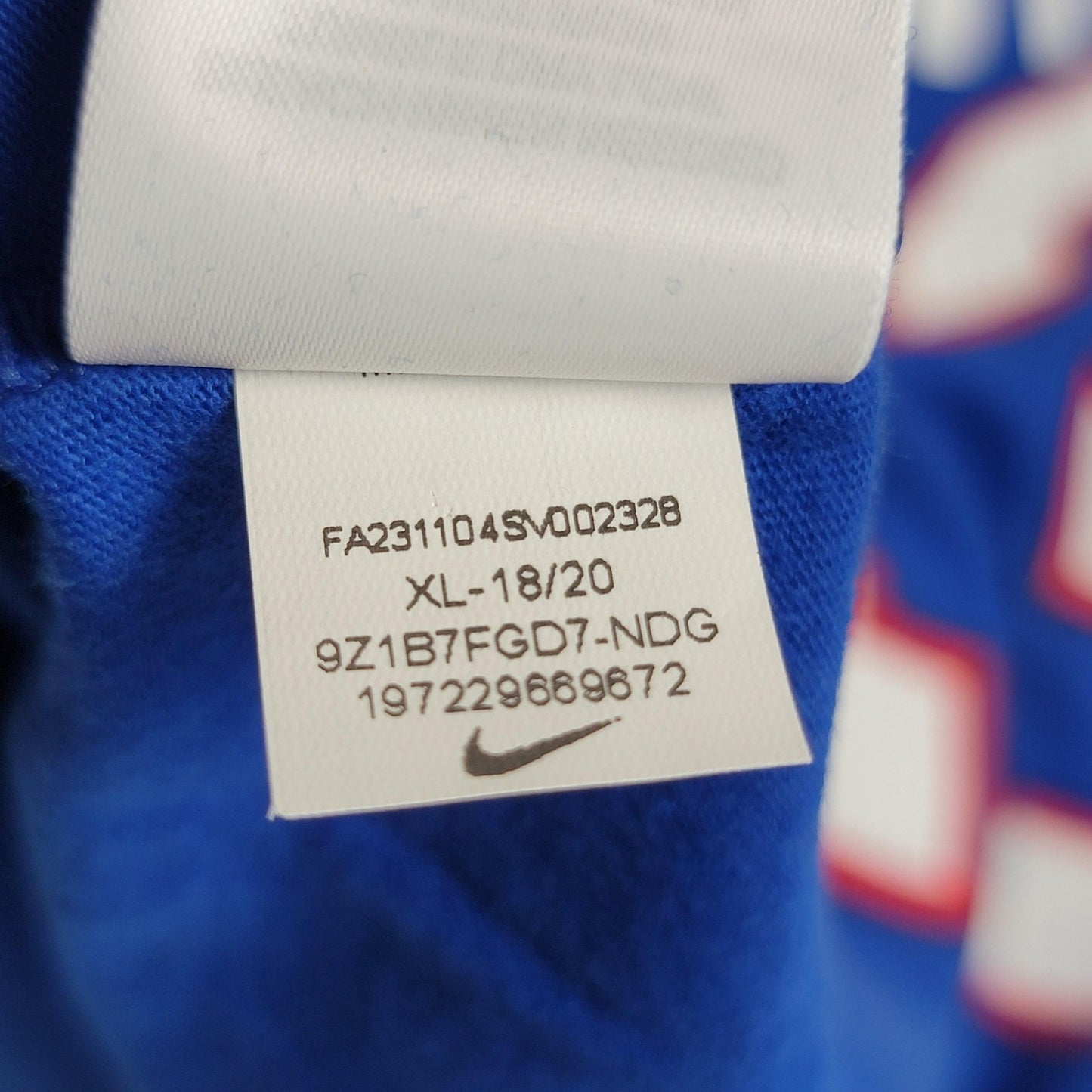 Buffalo Bills Shirts 2pk Womens XL Youth XL Blue NFL Football Davis 13 Nike 11318