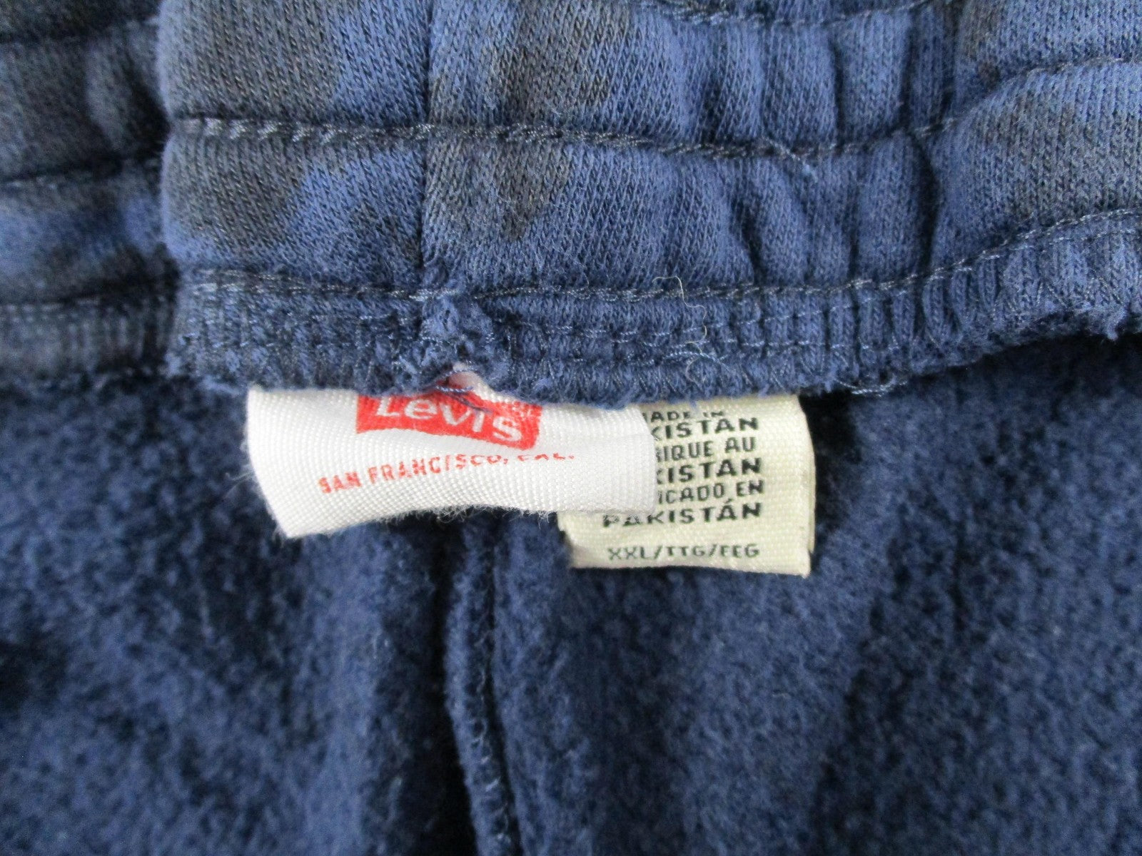 Levi's Sweatpants Mens 2XL Blue Black Tie Dye Fleece Jogger Pants Lounge3