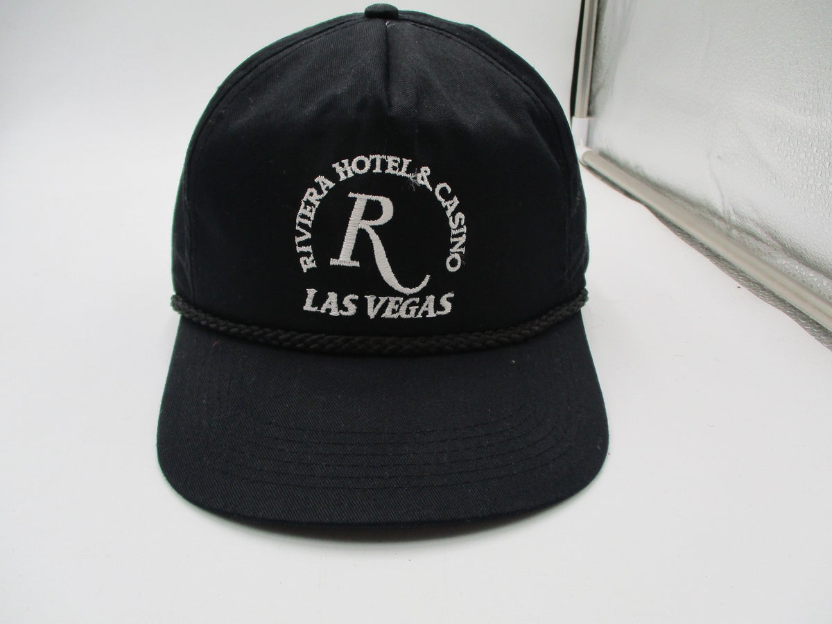 Riviera Hotel & Casino Las Vegas Black Snapback Hat Cap Rope One Size Cotton0