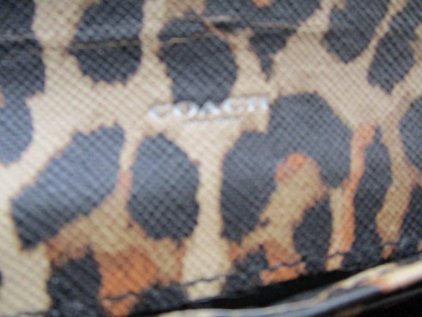 Coach Wallet Women's One Size Brown Signature C Leopard Print Zip Coated Canvas5