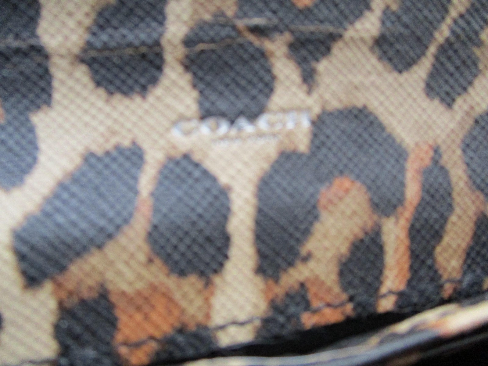Coach Wallet Women's One Size Brown Signature C Leopard Print Zip Coated Canvas5