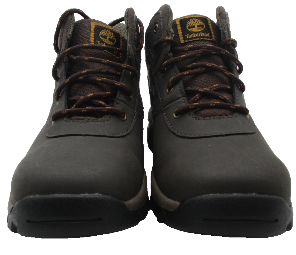 Timberland Boots Boys Sz 2 Brown Waterproof Leather Hiking Snow Trail A16I3 1C14