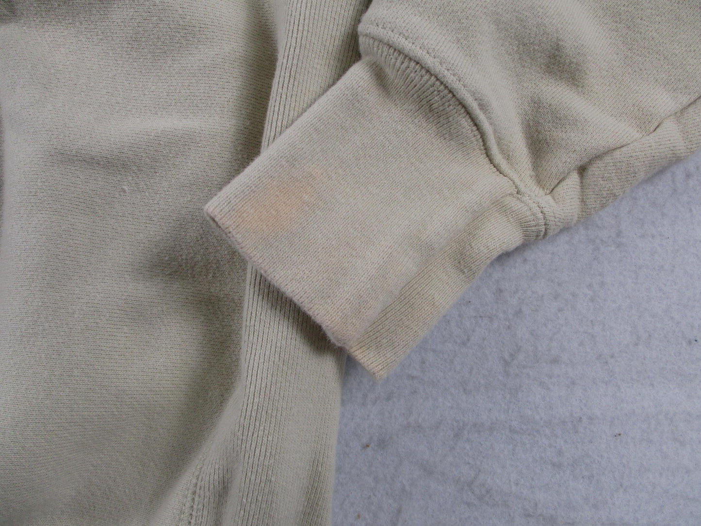 Vintage Champion Reverse Weave Hoodie Mens Small Beige Pullover Sweatshirt Logo11