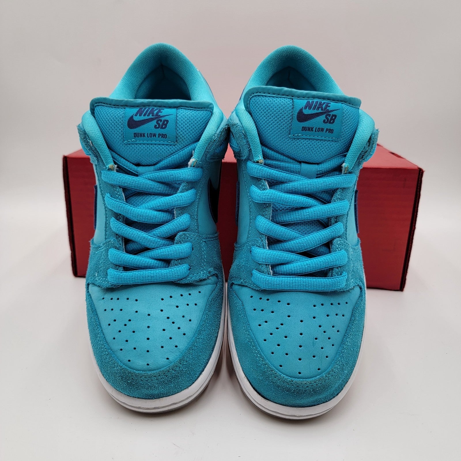 Nike Men's SB Dunk Low 'Blue Fury' Sz 8 Preowned BQ6817-400