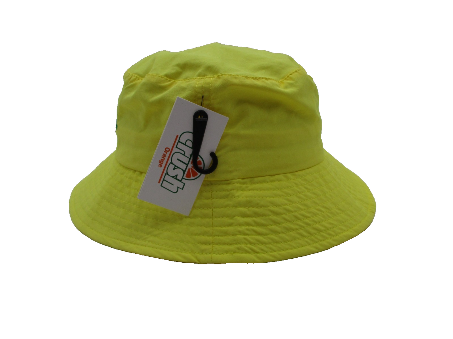 Crush Orange Soda Logo Bucket Hat NWT Yellow Nylon CultureFly One Size2