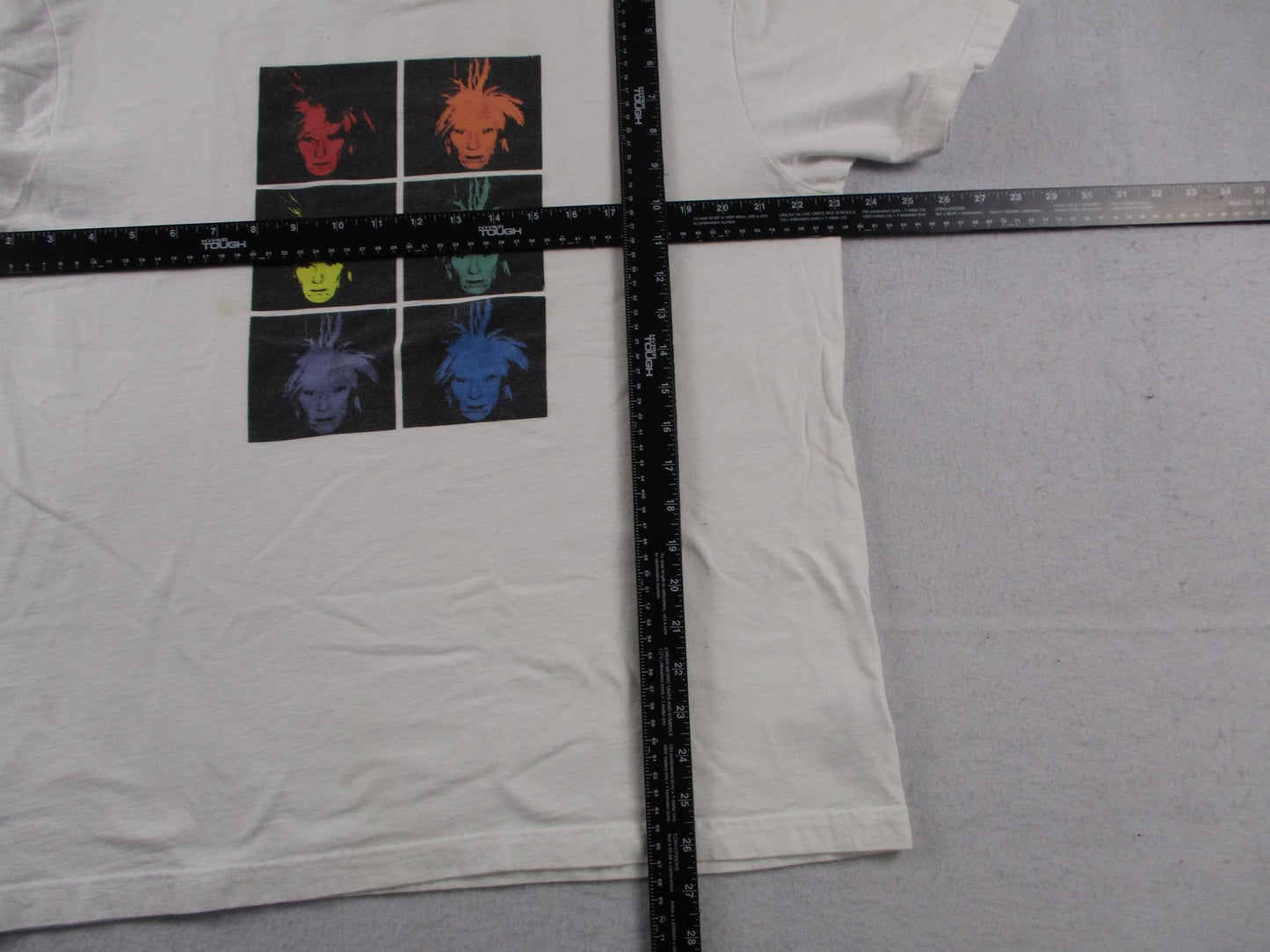 Gap Andy Warhol Shirt Teen Large White Pop Art Graphic Tee Back Quote Cotton4