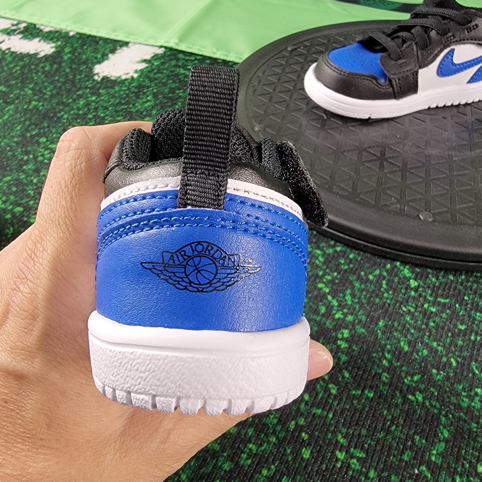 Nike Air Jordan 1 Low Alt TD White Royal Blue Black Baby Toddler Shoes 5C New4