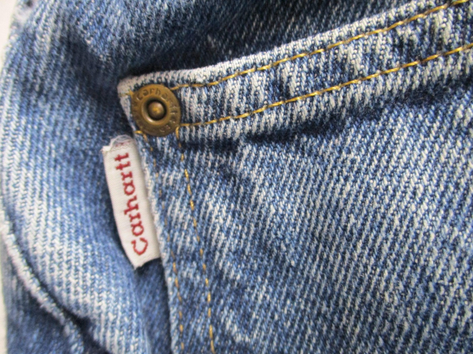 Carhartt Swisher Jeans Mens 38x30 Blue Relaxed Fit Workwear Denim 143213