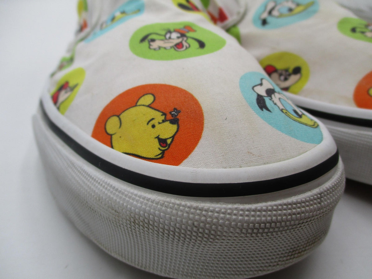 Vans Disney Classic Slip-On Shoes Mens Size 11 Multicolor Mickey Cartoon 7213562