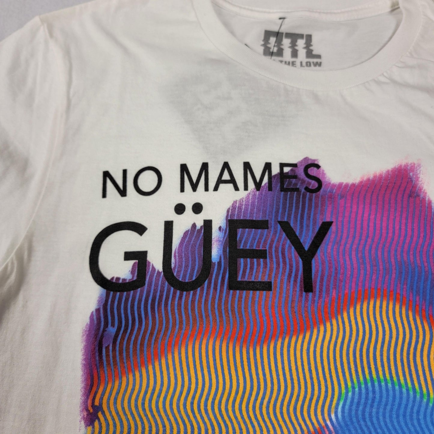 OTL On The Low Shirt Unisex Small White No Mames Güey Graphic Tee New Cotton 6302