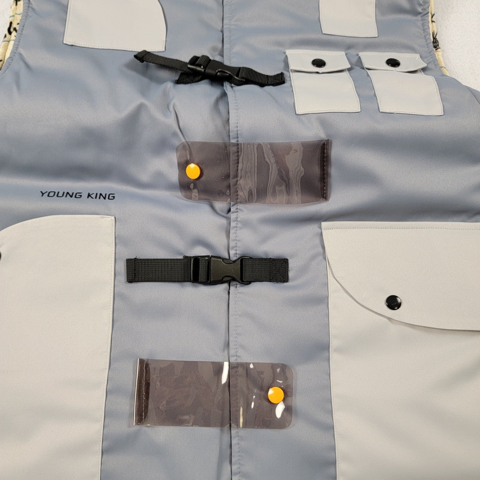 YK Osiris x The Hideout Clothing “Young King I” Tactical Vest Gray M NWT 7617622