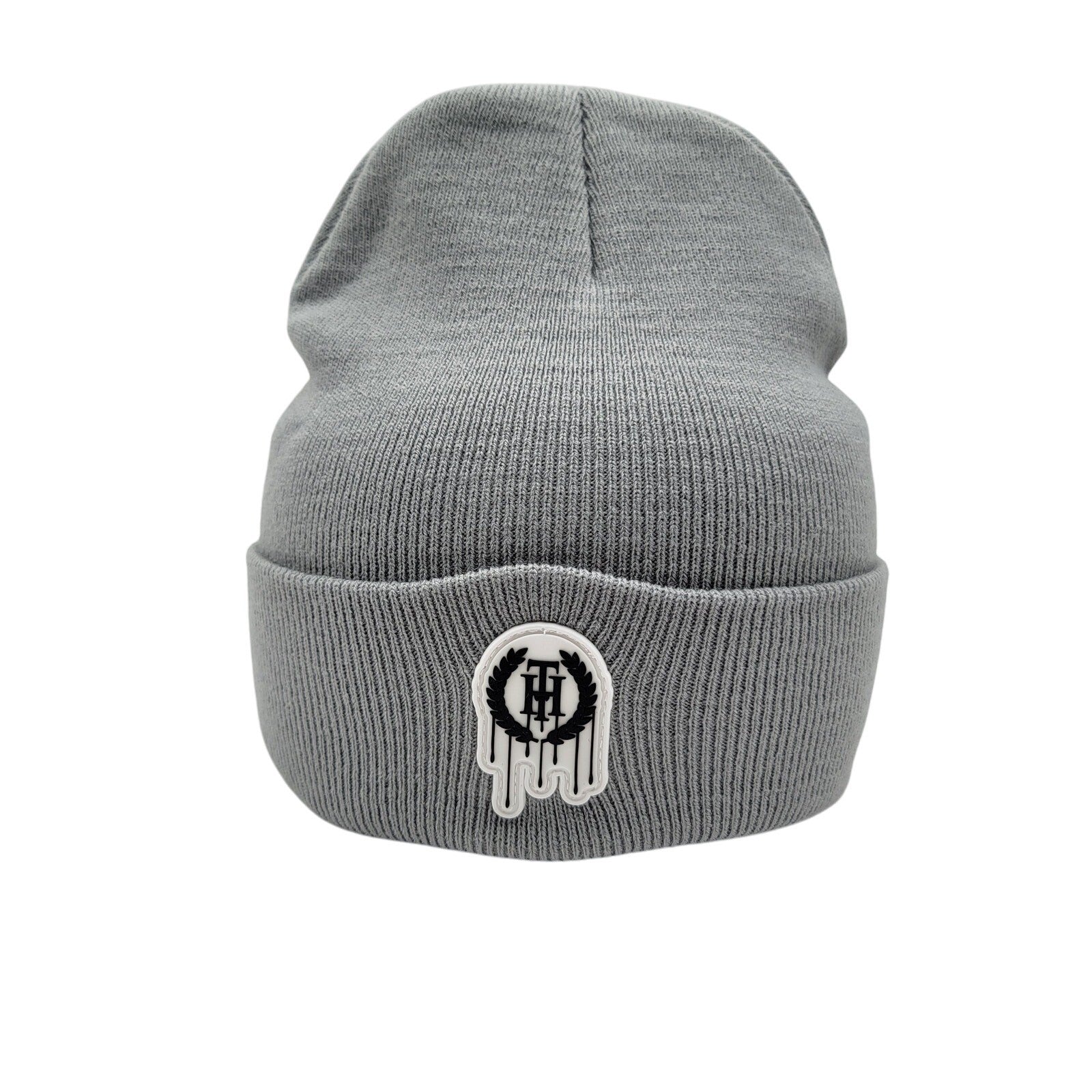 The Hideout Clothing THC Essentials Grey Beanie Knit Hat Drip Logo Unisex NWT0