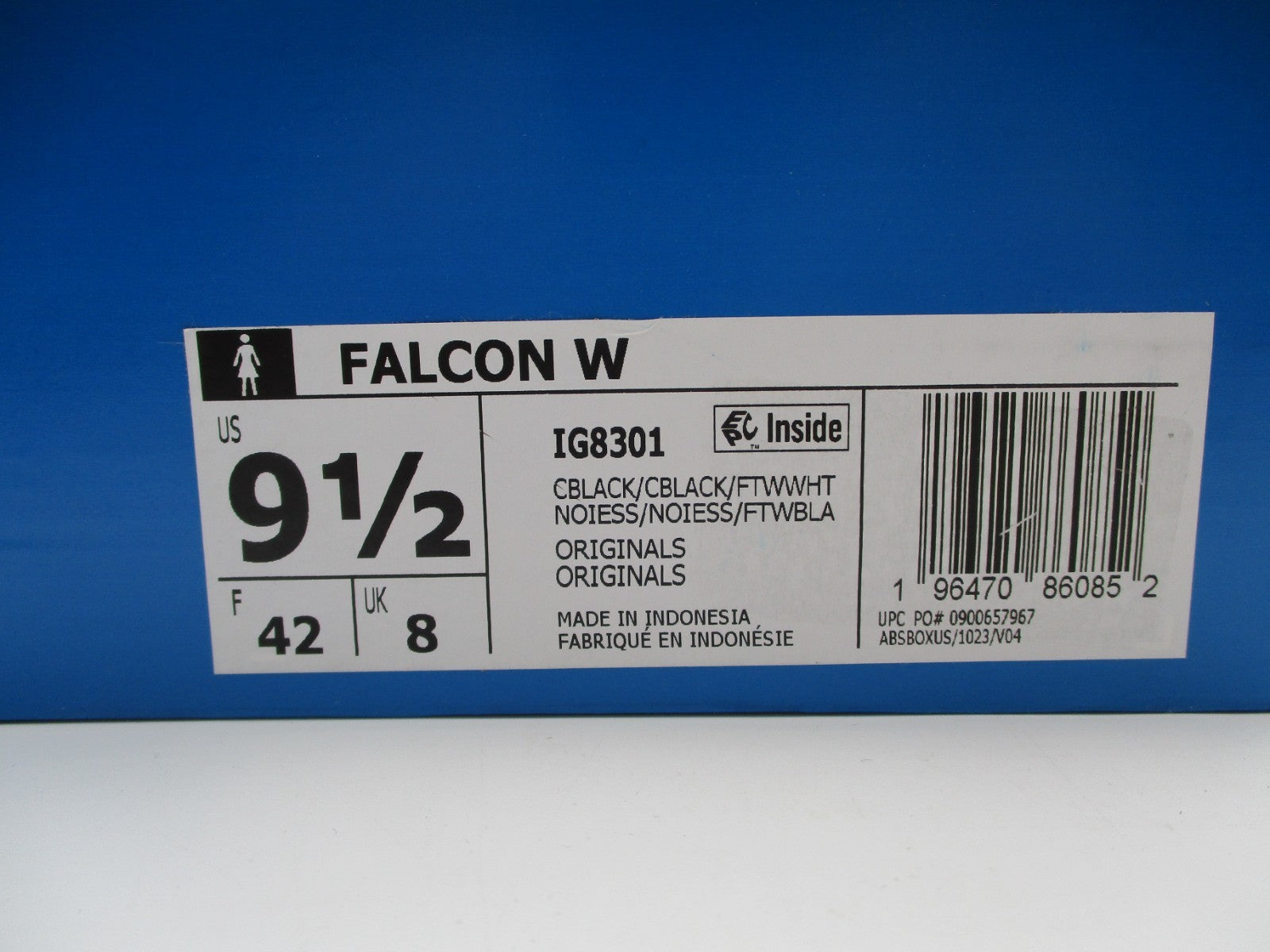 adidas Falcon W IG8301 Black White Women’s Size US 9½ New In Box12