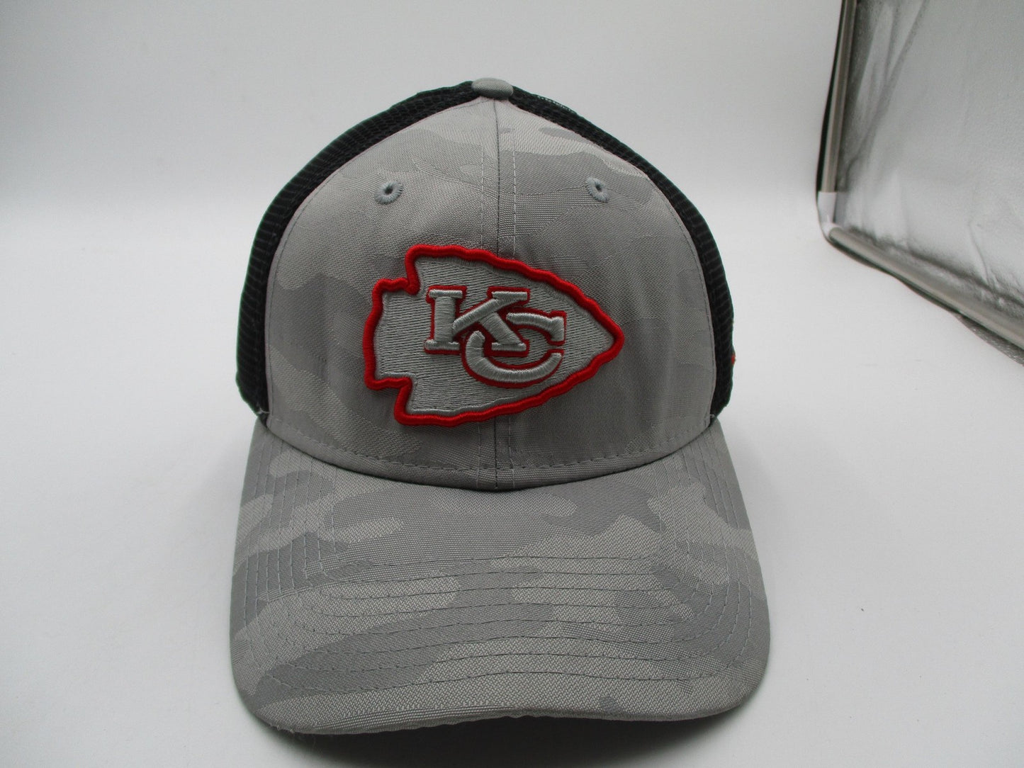 Kansas City Chiefs Hat Cap Fitted Gray Camo NFL Football New Era Mens Mesh0