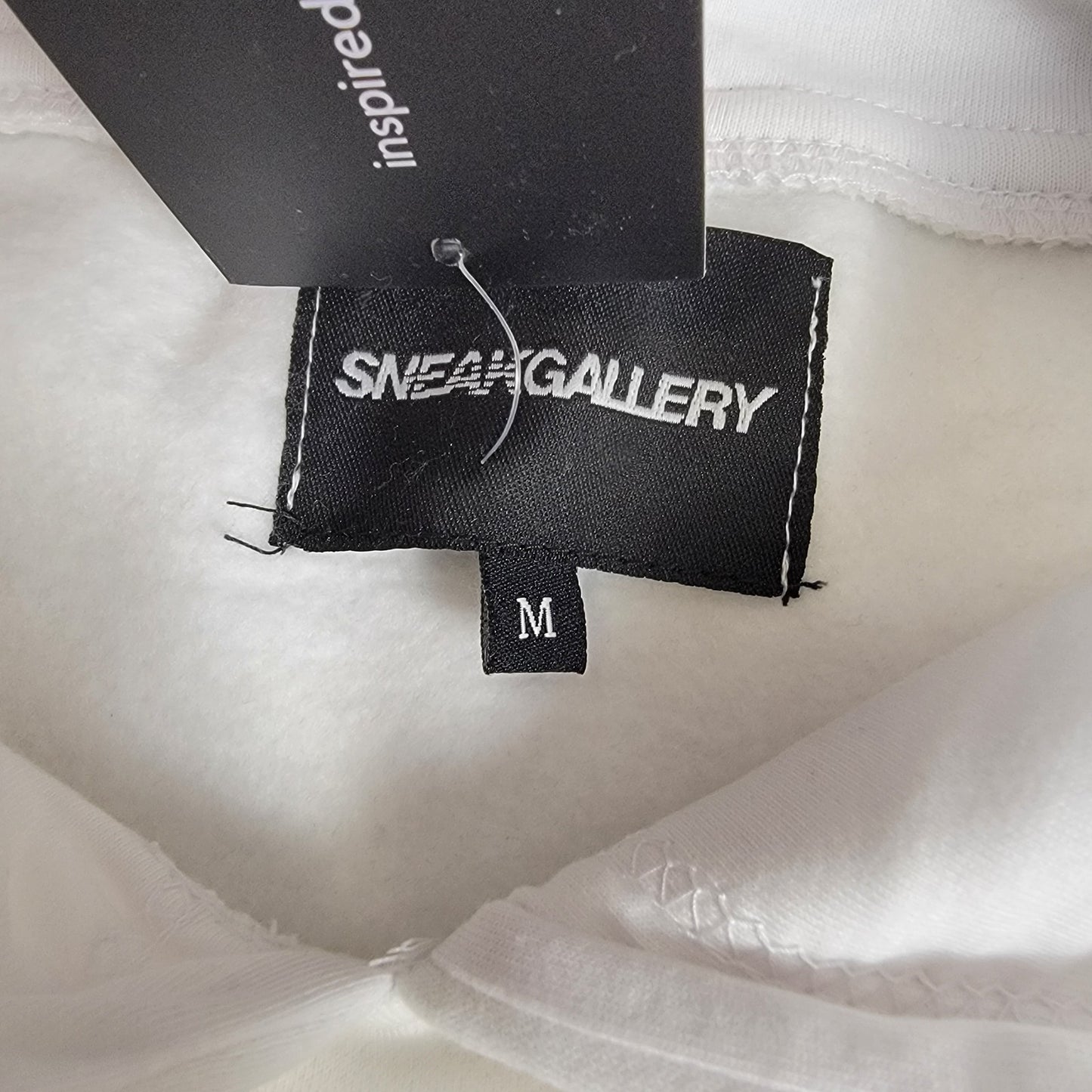 SneakGallery GOAT Short Sleeve Hoodie Jogger Sweat Suit Set Mens M White NWT 6692