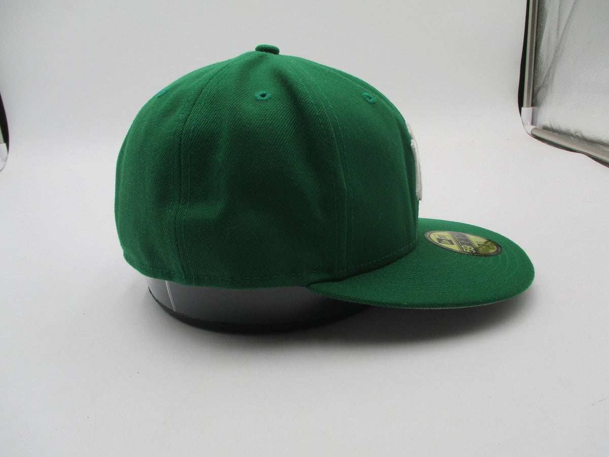 New York Yankees Hat Cap Fitted Mens 7 3/8 Green MLB Baseball 59FIFTY New Era7