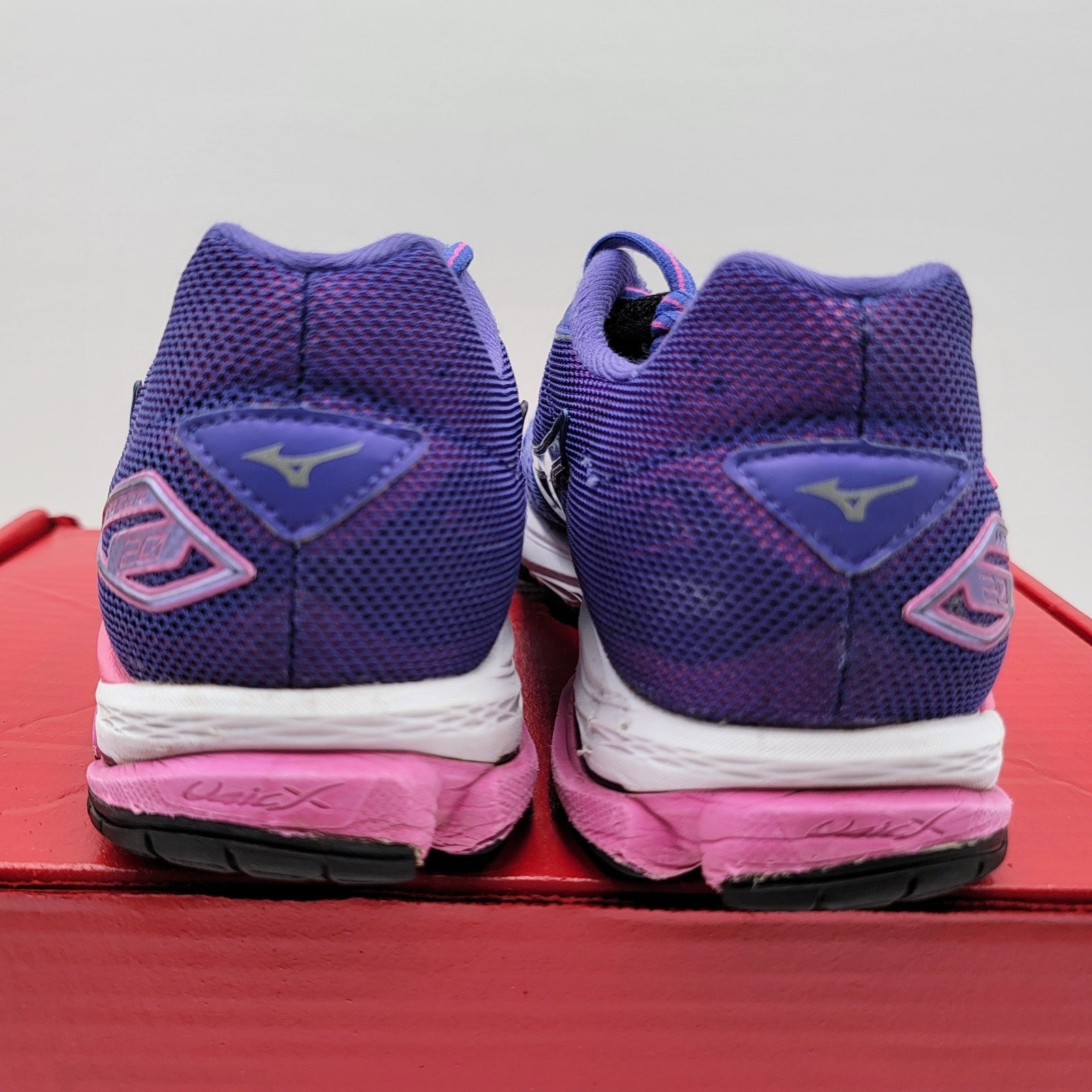 Women's Mizuno Wave Rider 20 Purple/Pink Sz 9 (251) J1GD1703094