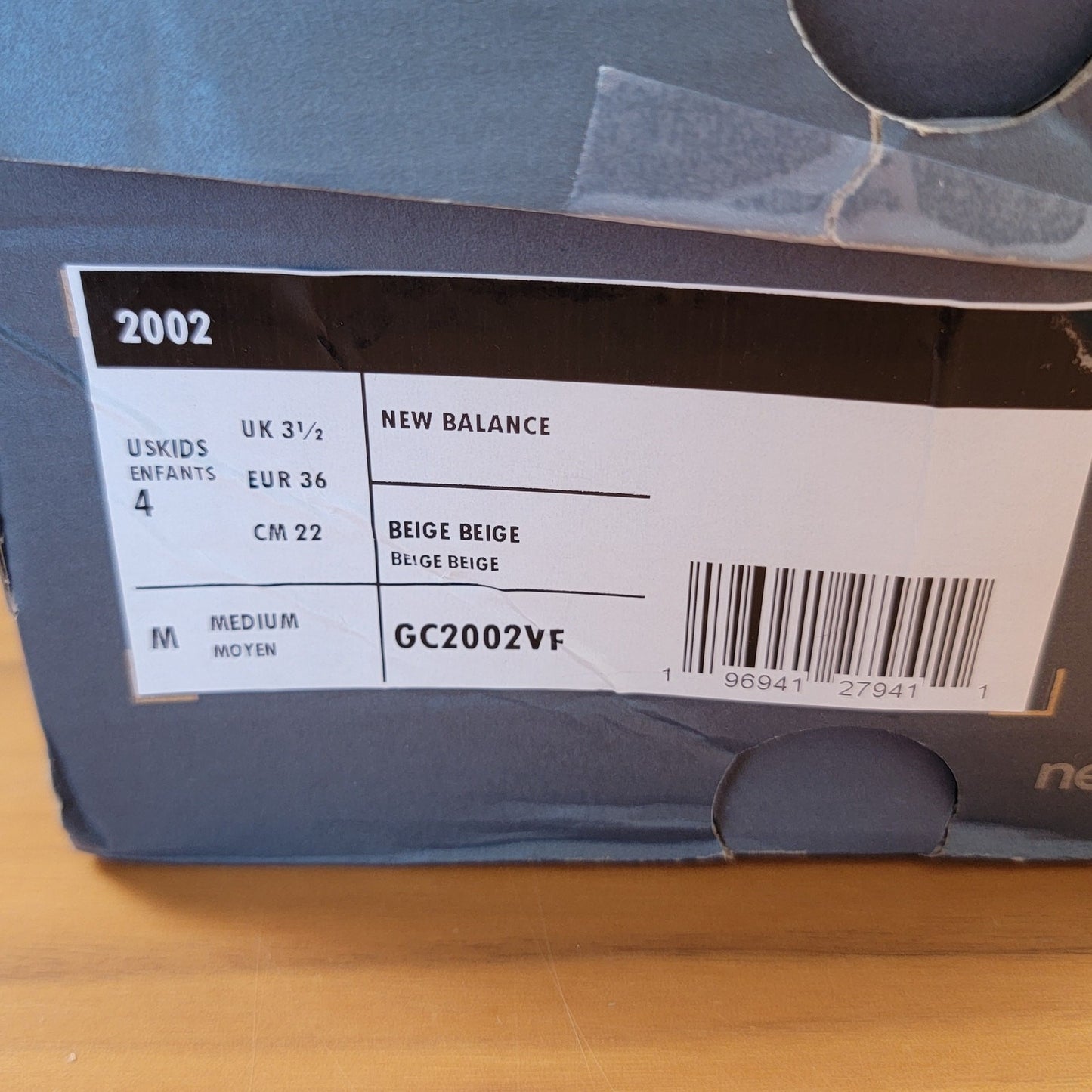 New Balance 2002R Big Kid 'Moonbeam Frappe' Big Kids Sz 4 GC2002VF8
