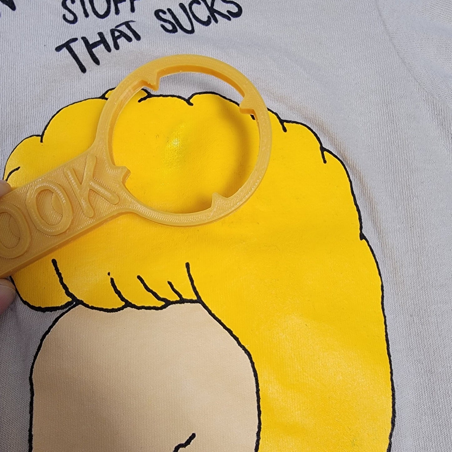 Beavis & Butthead 'I Don't Like Stuff that Sucks' Mens Tee Beige Sz M