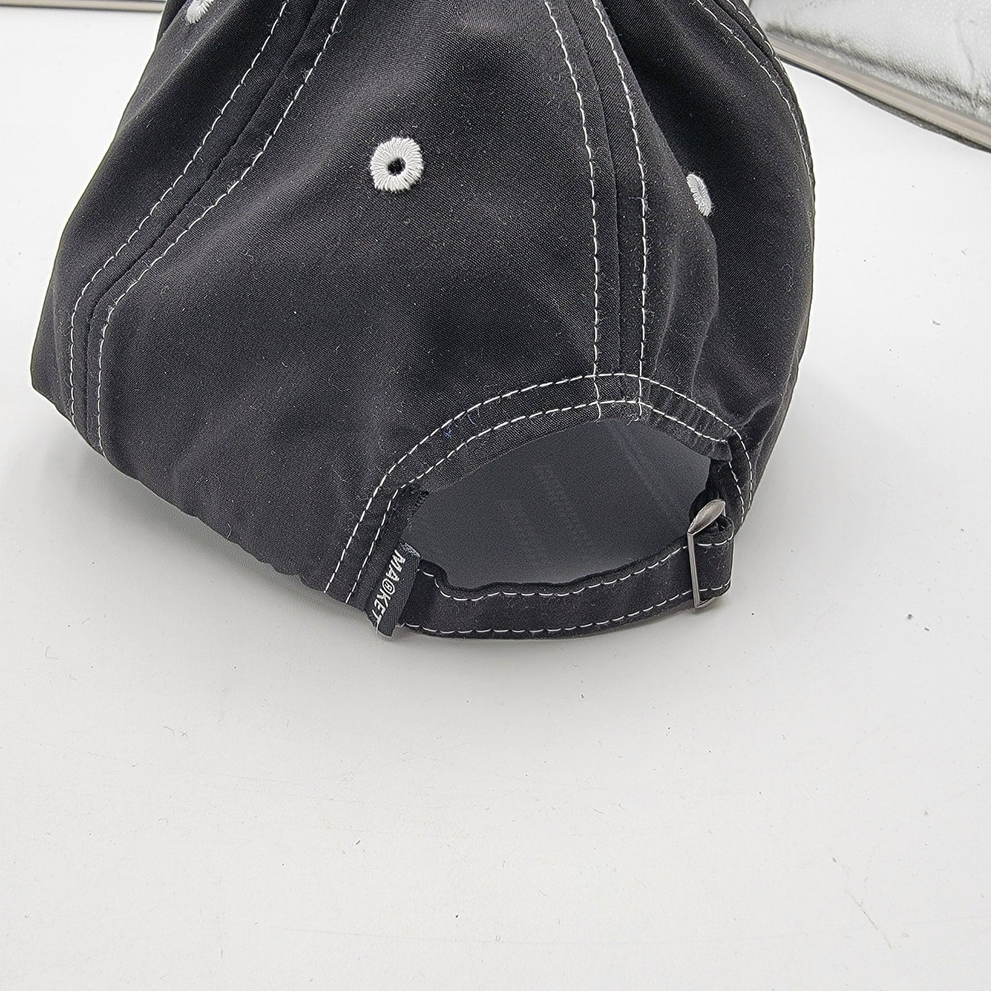 MARKET Contemporary Art Market Black Hat Cap Adjustable Strapback 100% Nylon NWT2