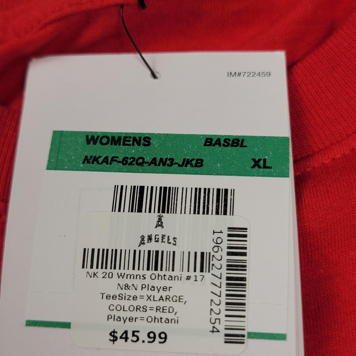 Los Angeles Angels Shirt Women XL Red MLB Baseball Nike Shohei Ohtani 17 1009104