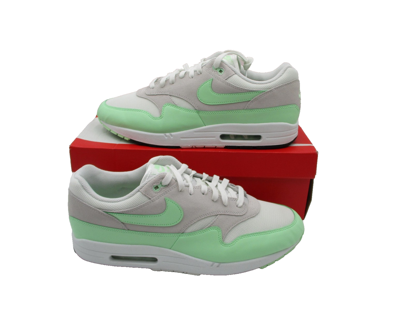 Nike Air Max 1 ESS Shoes Mens Size 15 US Summit White Vapor Green FZ58081071
