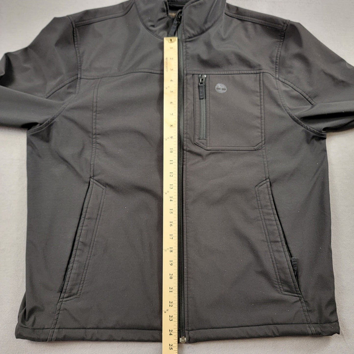 Timberland Men’s Softshell Jacket Black Zip Front Pockets XL Outdoor Casual6
