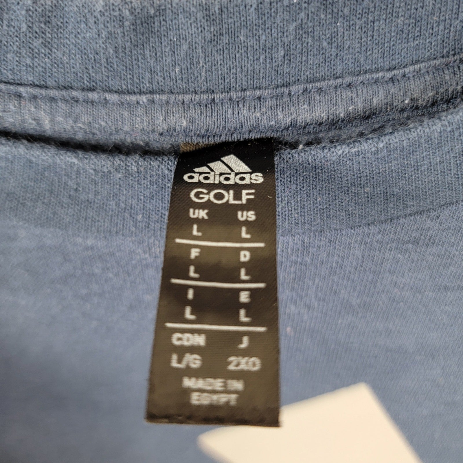 Adidas Blue Long Sleeves Sweatshirt Mens Sz L