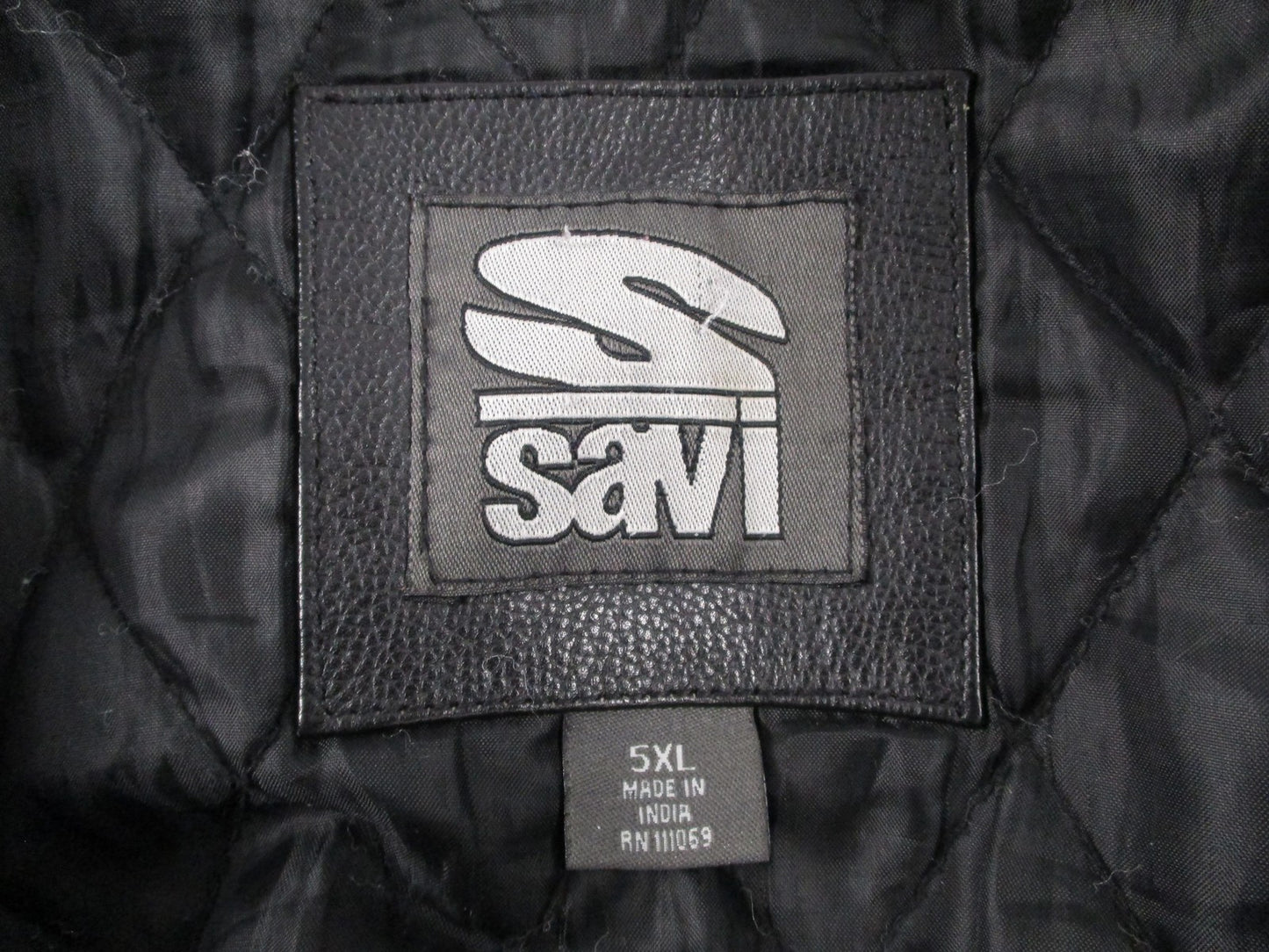 Savi Jacket Mens 5XL Black Dark City Records Varsity Wool Leather Hip Hop 17582