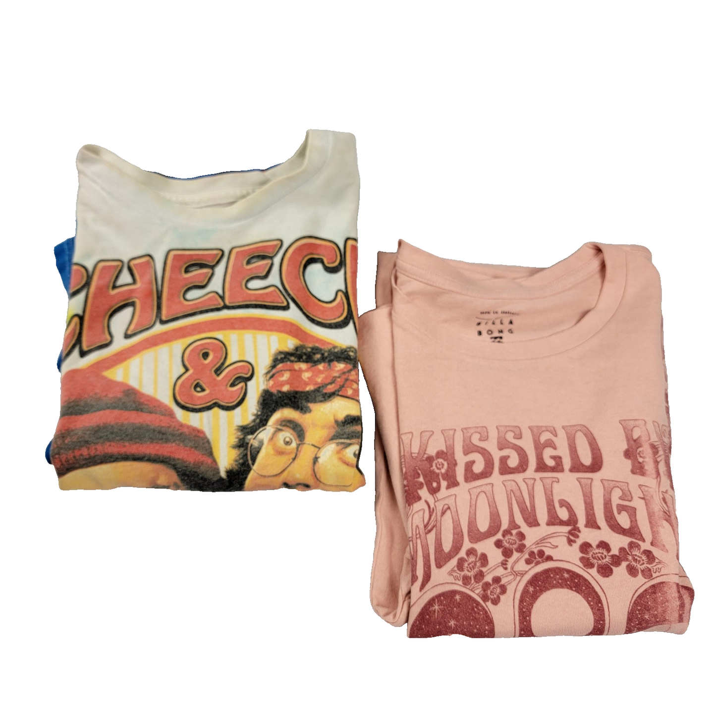 Cheech & Chong Up in Smoke Billabong Shirt Mens XL Lot of 2 Graphic Tees