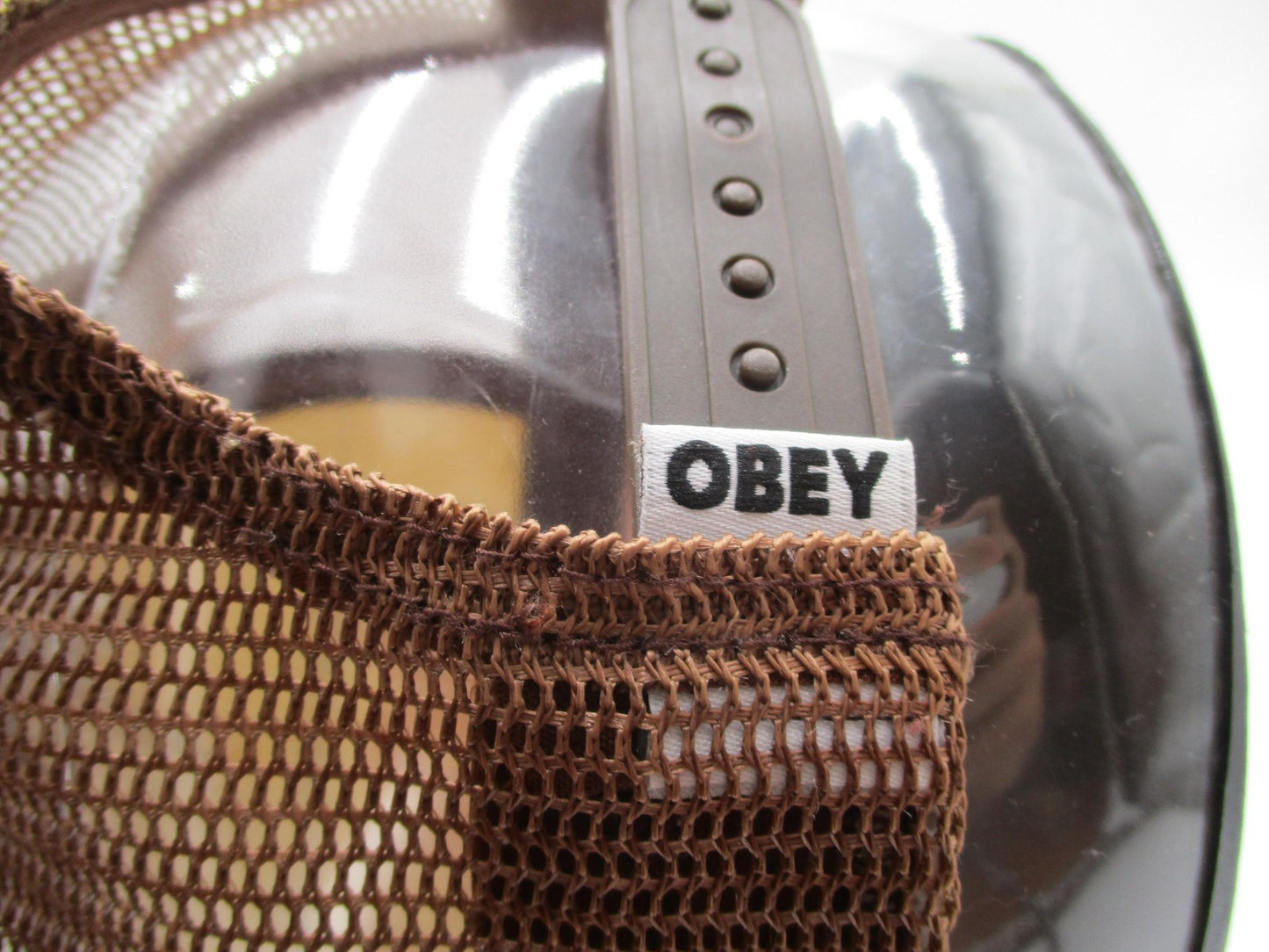 Obey Hat Cap Snap Back Mens One Size Brown Mesh Trucker Sunshine Graphic9