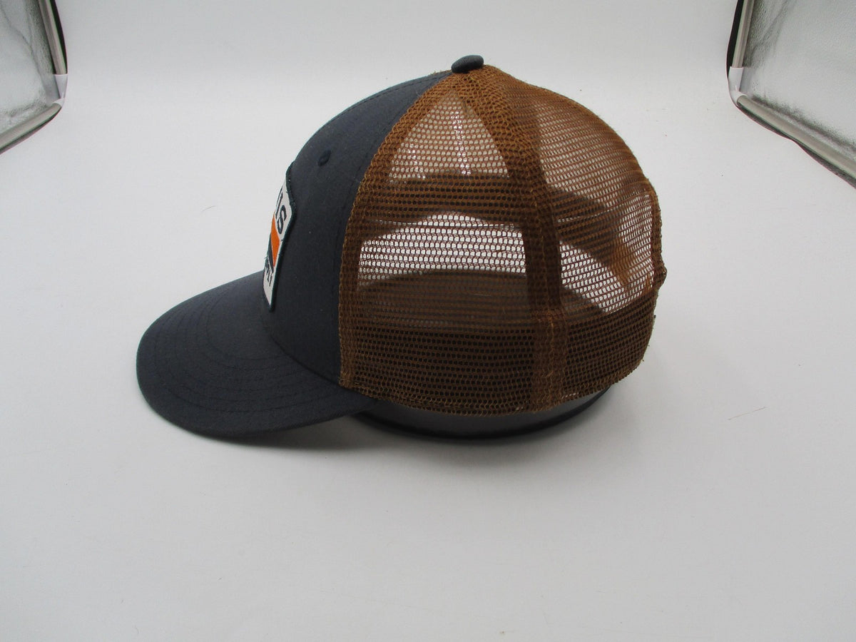 Orvis Hat Cap Snap Back Mens One Size Gray Brown Trucker Mesh Tackle Patch4