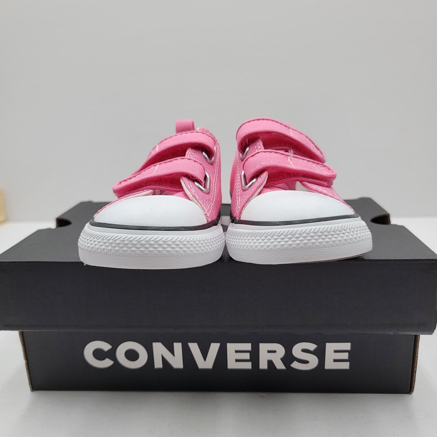 Converse All Star CT 2V Ox Shoes Infant Size 9 Pink Canvas Sneakers New3