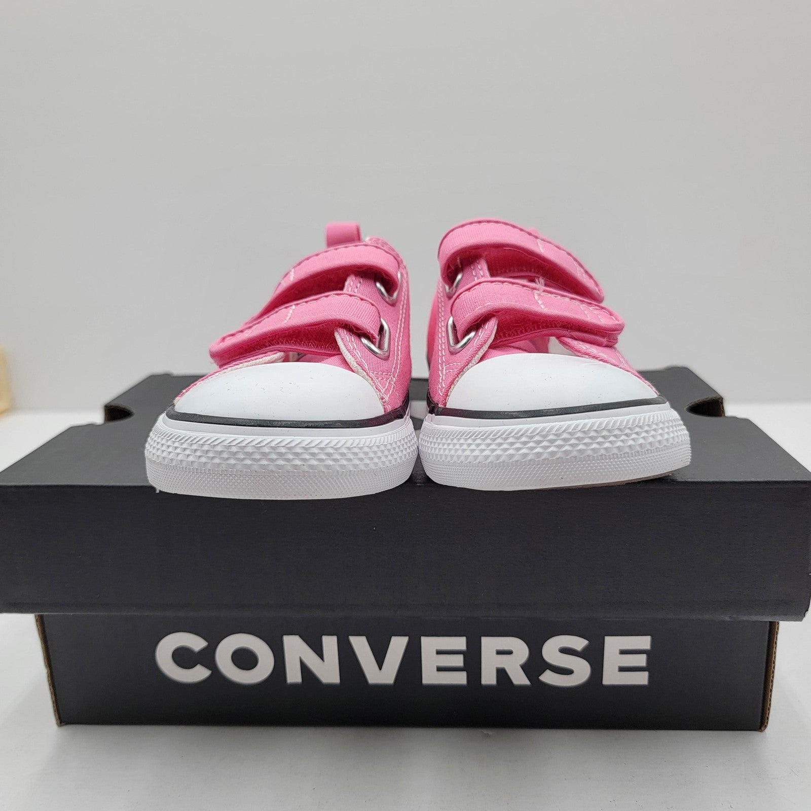 Converse All Star CT 2V Ox Shoes Infant Size 9 Pink Canvas Sneakers New3