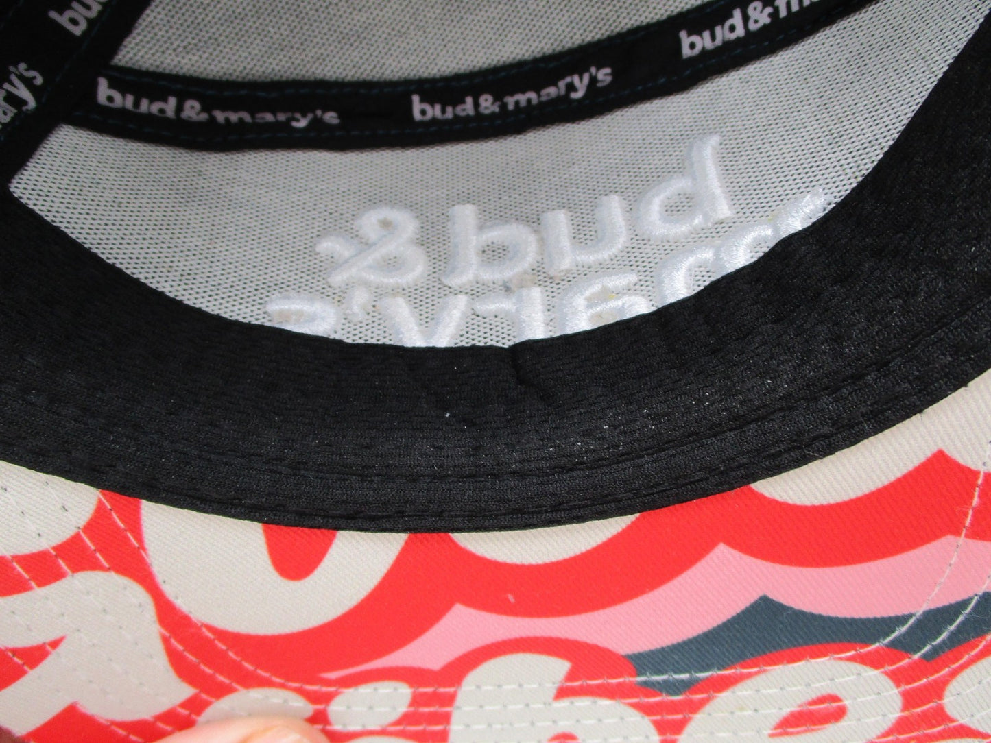 Bud & Mary's Dispensary Hat Cap Snap Back Mens OSFM Teal Good Vibes Graphic Brim11