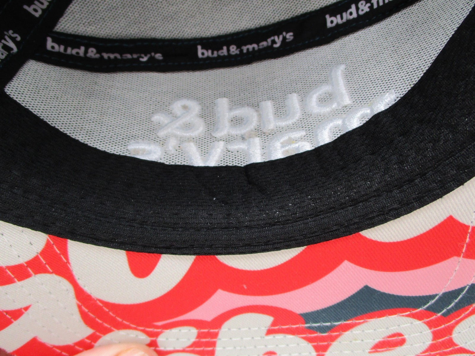 Bud & Mary's Dispensary Hat Cap Snap Back Mens OSFM Teal Good Vibes Graphic Brim11