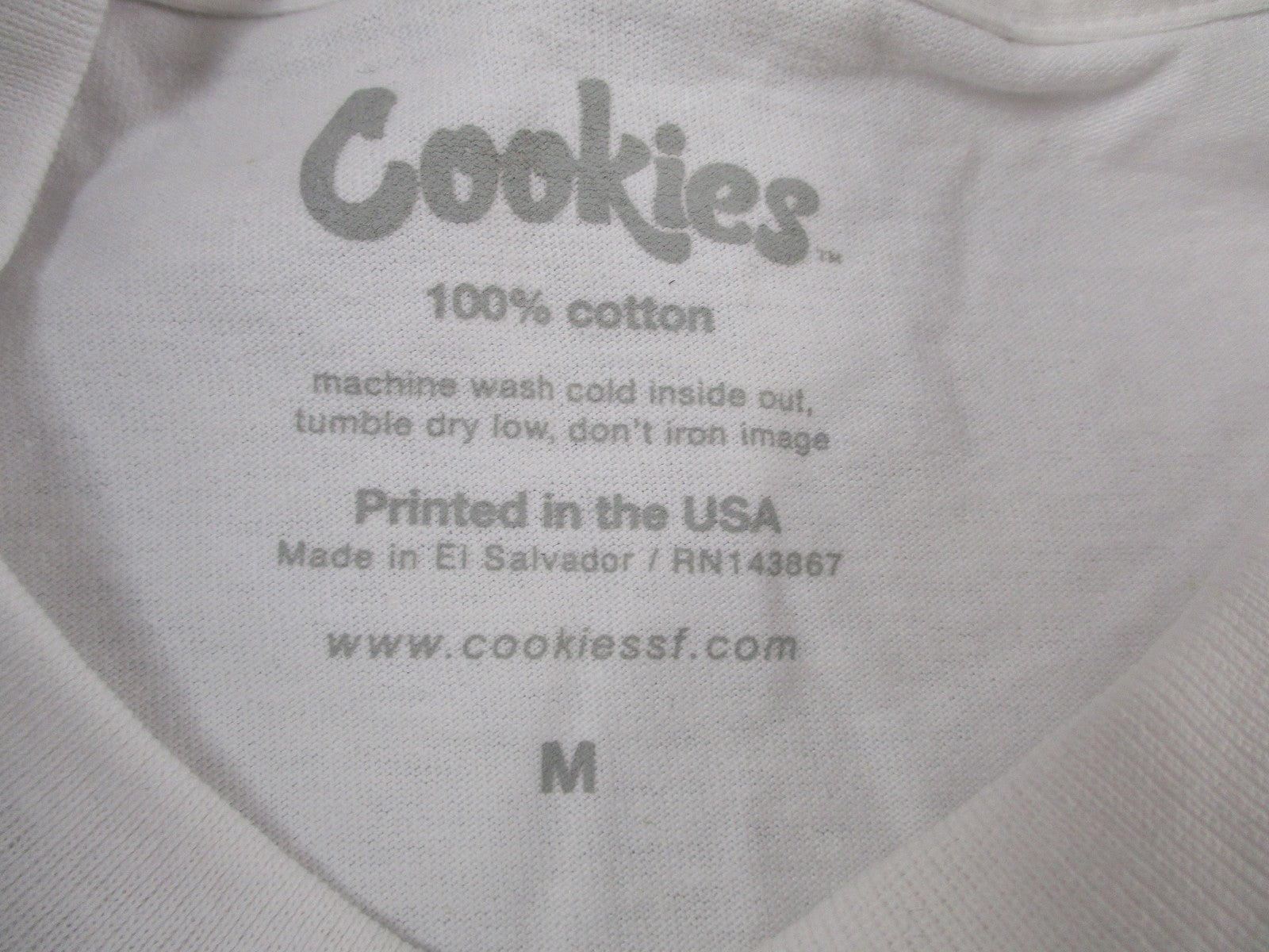 Cookies Shirt Mens Med White Garden Of Life Peace Streetwear Graphic Tee 1378795