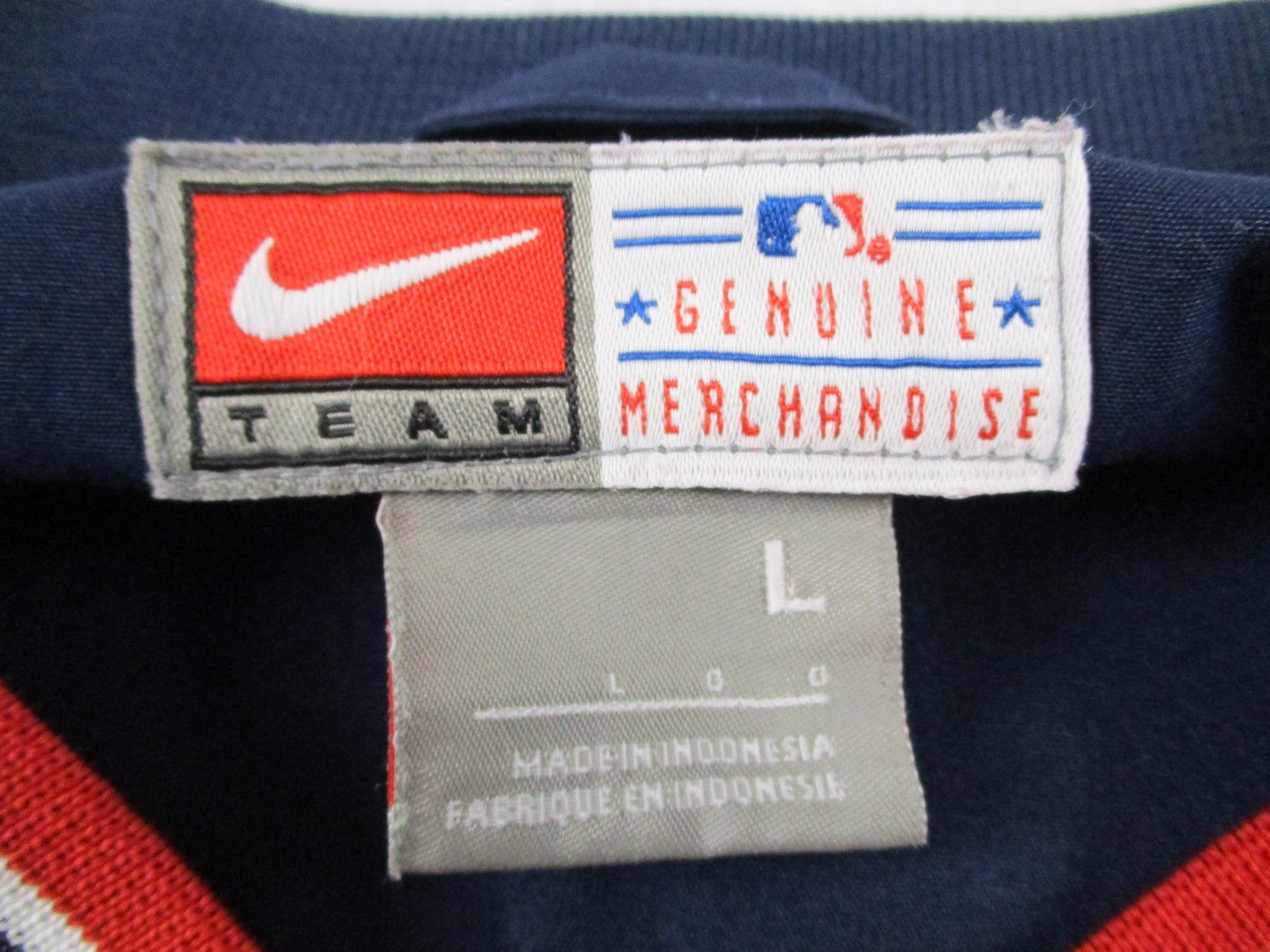 St. Louis Cardinals Jacket Mens Large Blue MLB Baseball Nike V Neck Pullover2