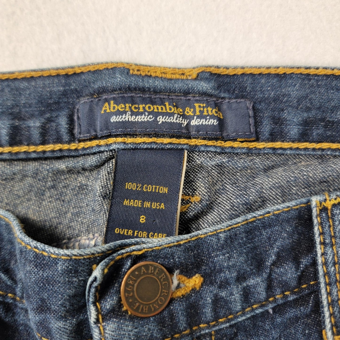 Abercrombie & Fitch Jeans Womens 8 Blue Authentic Quality Denim USA AW760